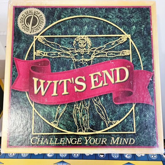 Wit's End Board Game Challenge Your Brain Adult Family Game Night Brain Teasers - Picture 1 of 5